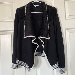 Candie’s Women Black and White Cardigan Size M